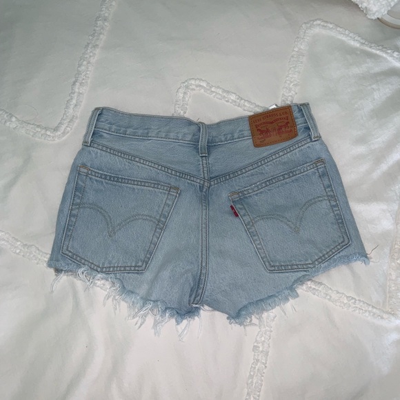 Levis High Rise 501 Jean Shorts - Picture 2 of 3